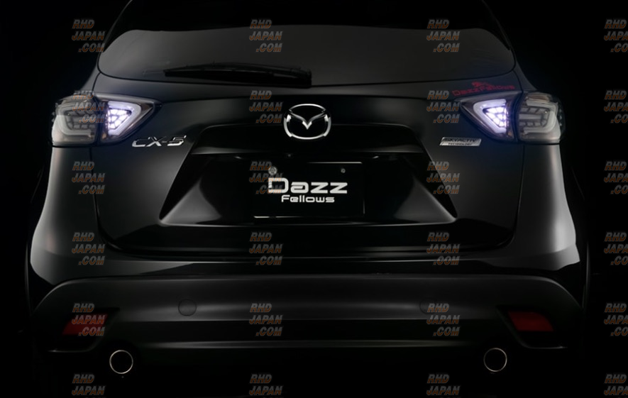 Dazz Fellows Premium LED Fiber Tail Lamp Set Clear Chrome - KE2AW
